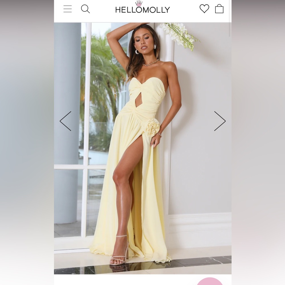 Hello Molly Secret Rose Strapless Maxi Dress